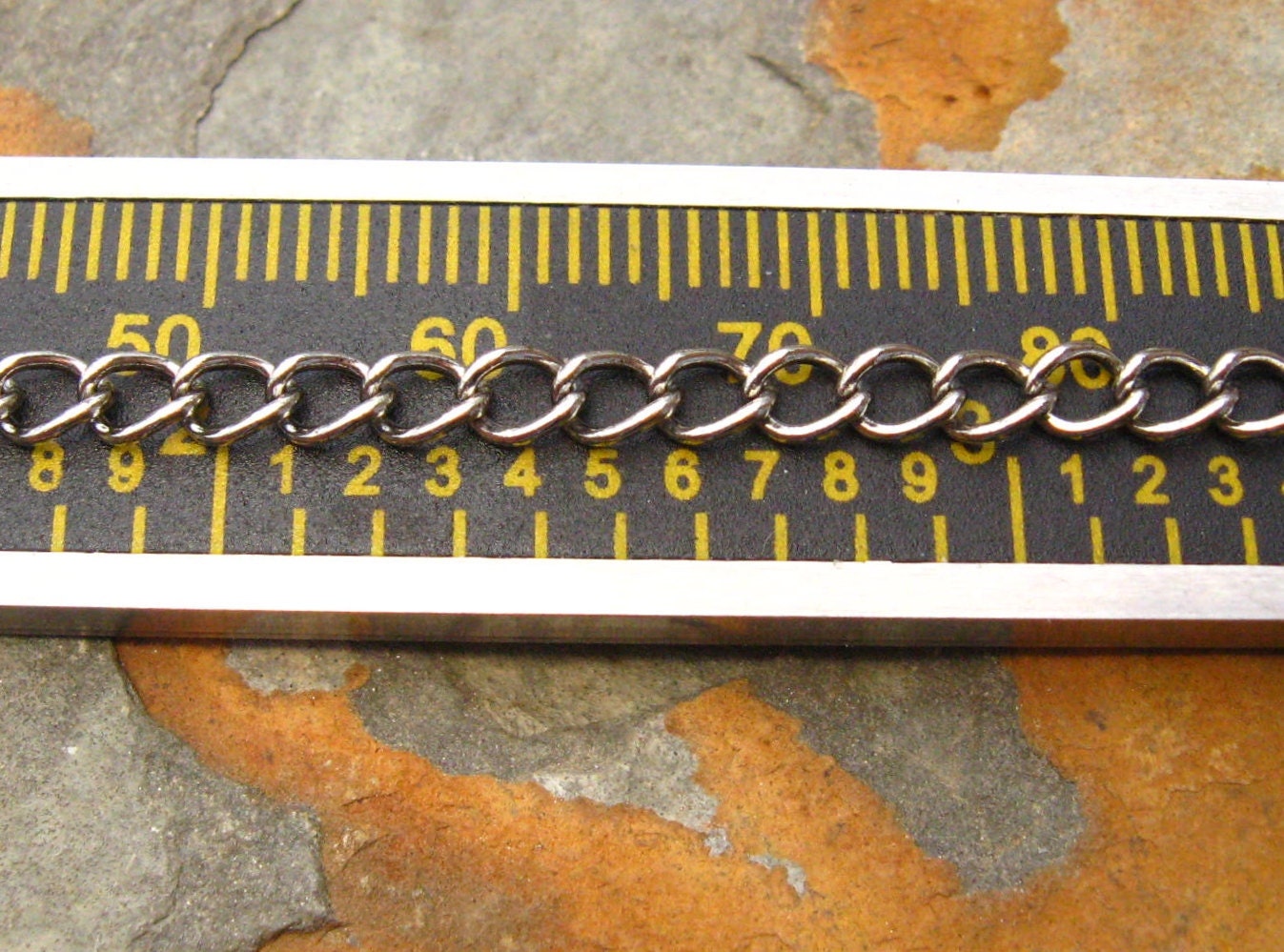 3 ft. Antique Silver Medium Oval Curb Chain 5mm - Trinity Brass Co. LOW SHIPPING