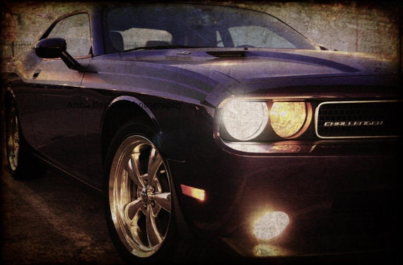 Purple Dodge Challenger Fine Art Photography 8x12 Matte Print 