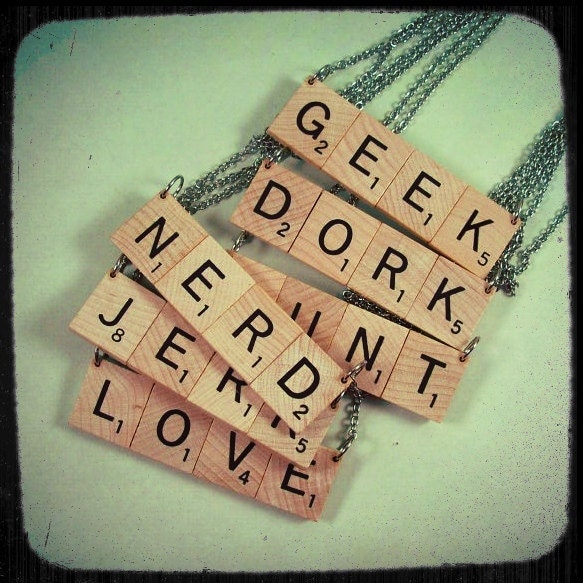 SCRABBLE Word Necklace (your choice)
