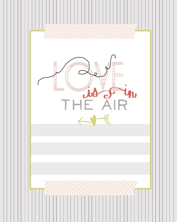 love is in the air graphic print
