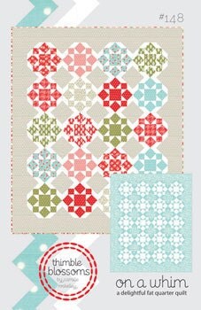 on a whim quilt pattern by Camille Roskelley of thimble blossoms, FREE shipping with any fabric purchase