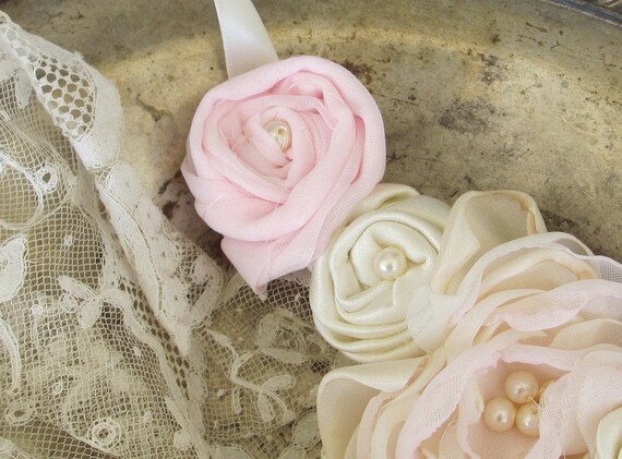 Wedding Wrist Corsage Made to order by My Broken Art on Etsy