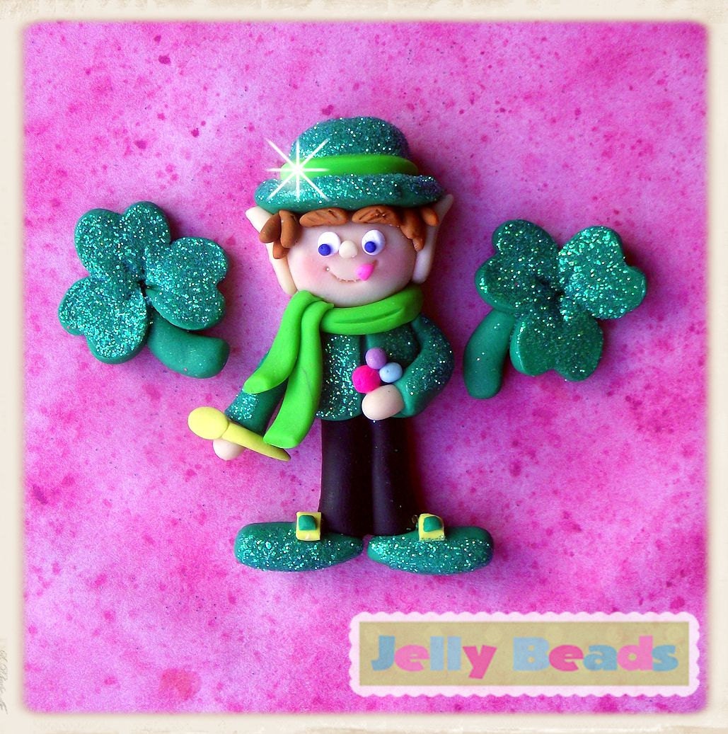 Lucky Leprechaun polymer clay set