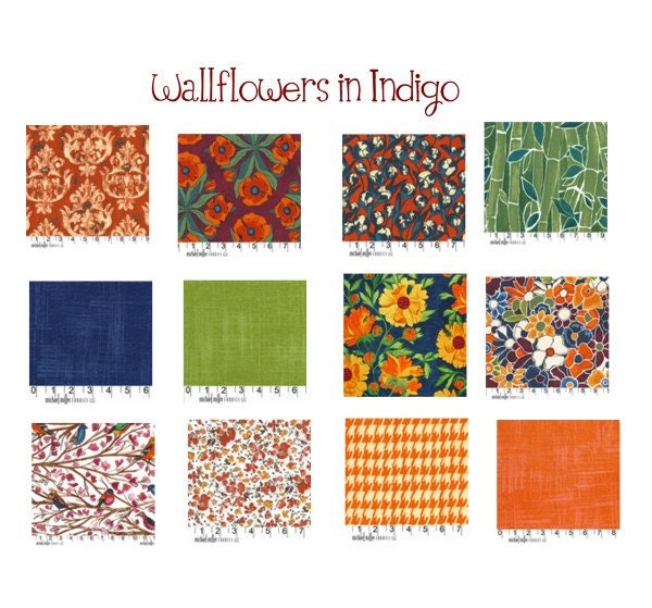 Queen Size Quilt with 2 Shams, Rag, Wallflowers, 3 palettes to choose from, ALL NATURAL, fresh modern handmade bedding