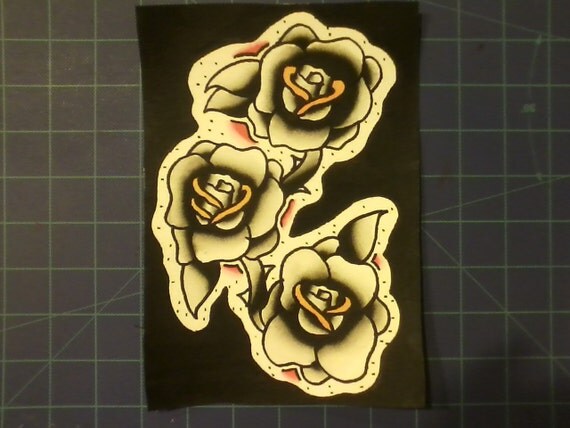 Ideas traditional rose tattoo flash