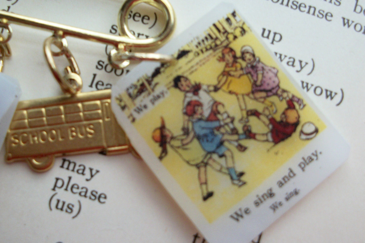Vintage School Days Kilt Pin