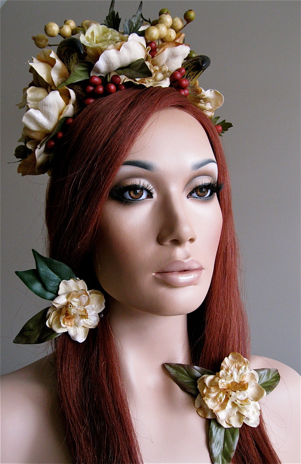 Clearance Sale Fawn Princess Ophielia : Floral Horned Headdress