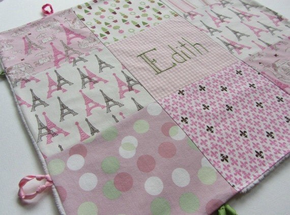 Girl Lovey XL  with Custom Hand Embroidered Initial or Name by Dolce Dreams