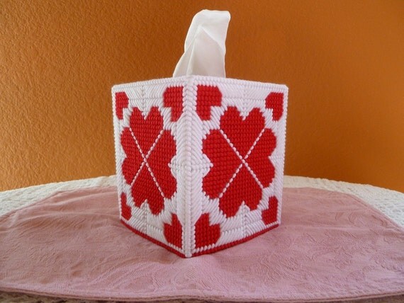 Hearts AfireTissue Box Cover