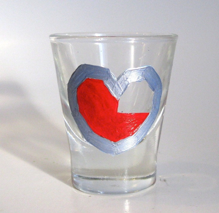 Heart Container Shot Glass- One Zelda Inspired Shot Glass
