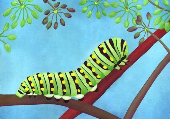 Swallowtail Caterpillar 8x10 Print