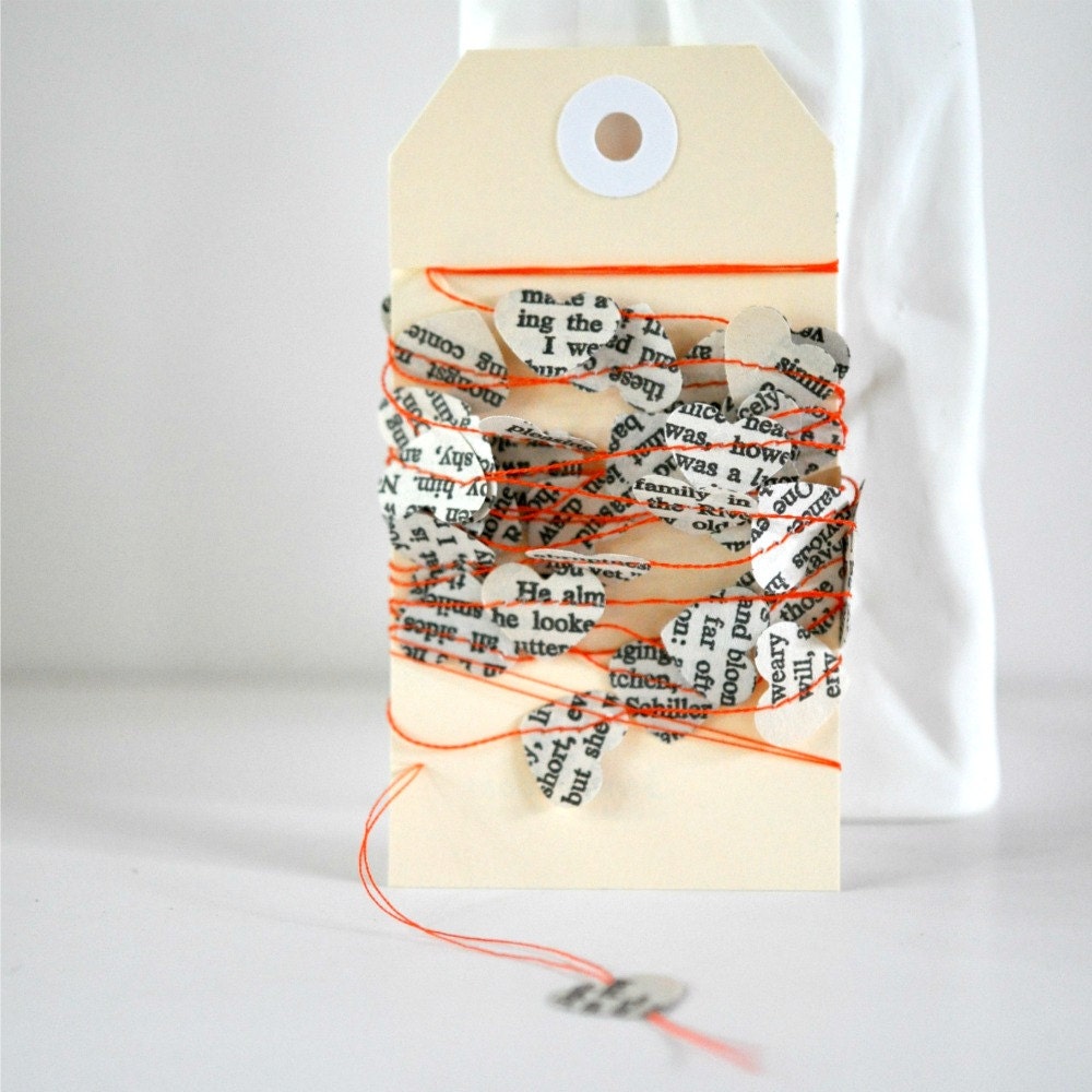 Tiny Hearts Paper Garland  Jane Eyre