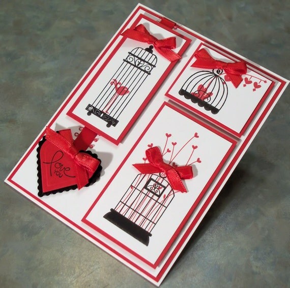 Handmade "Love You" Anniversary or Valentine Card