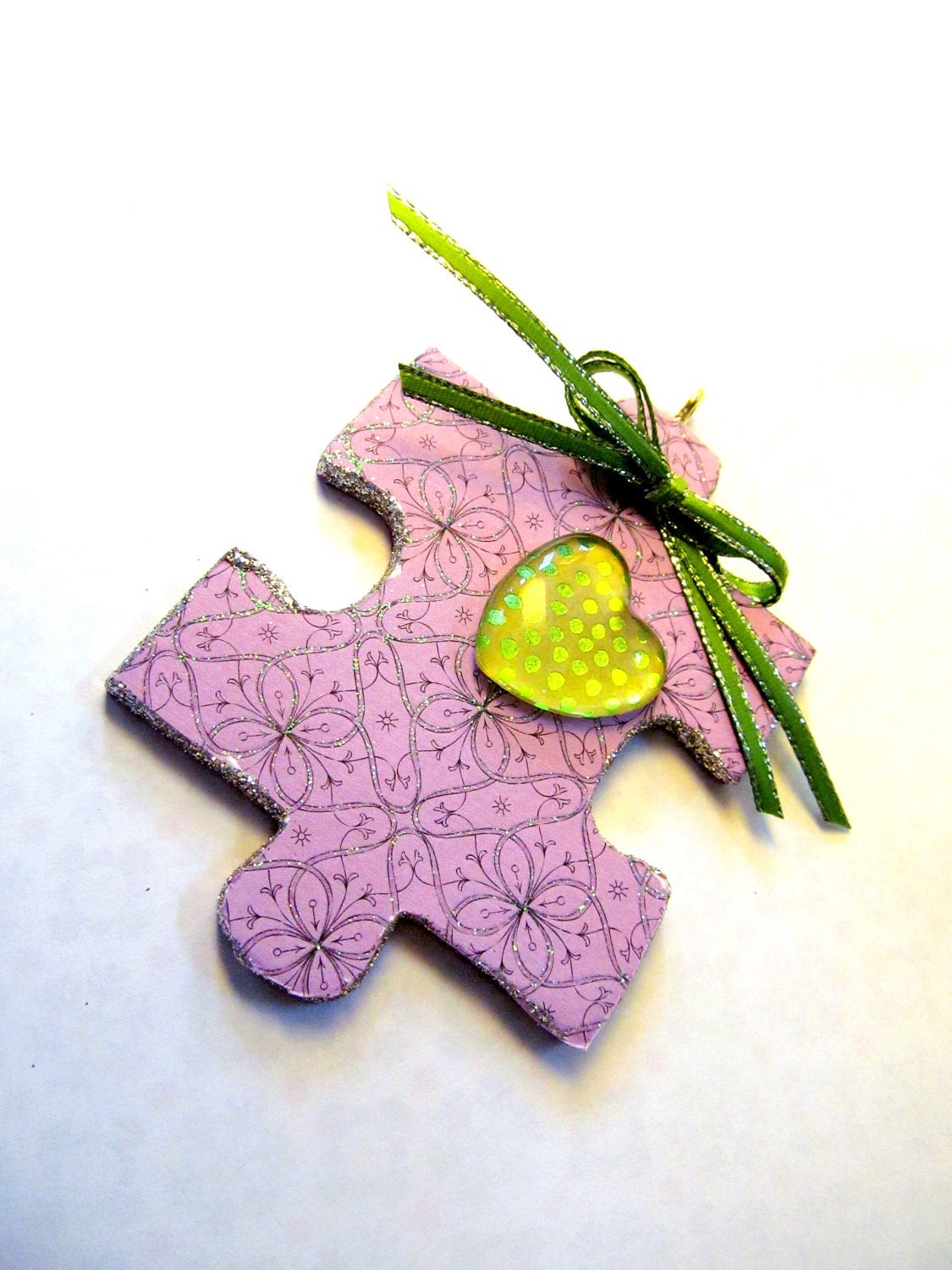 Puzzle Piece ornament: A little piece of me to you