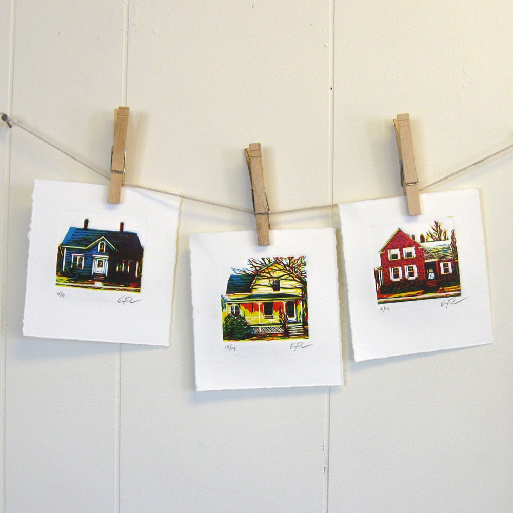 Three Tiny House- LucysArtEmporium
