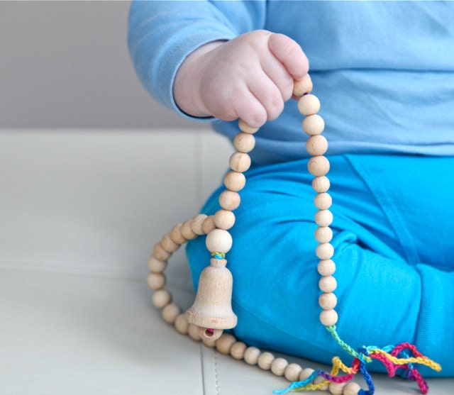 Milk mama nursing necklace,wooden beads  teething toy.