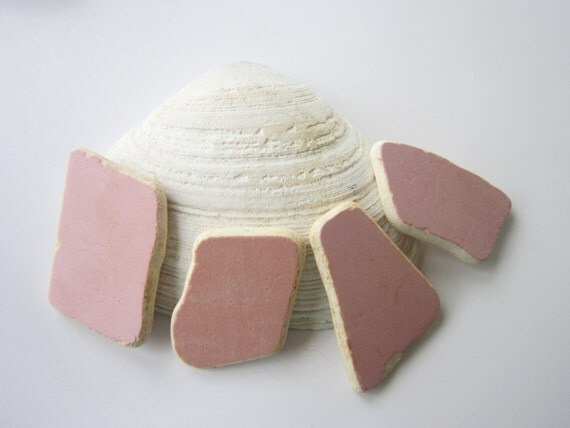 Pink Beach Pottery supplies large for jewelry crafts mosaics