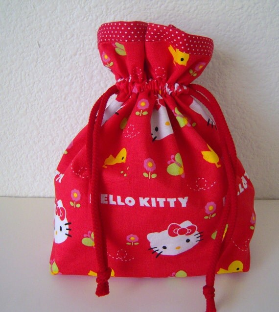 Mini Bag/Drawstring Pouch/Hello Kitty