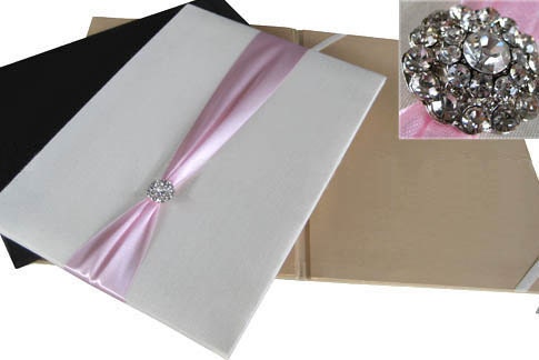 These luxurious Silk Wedding Invitation Boxes can be added to any of our 