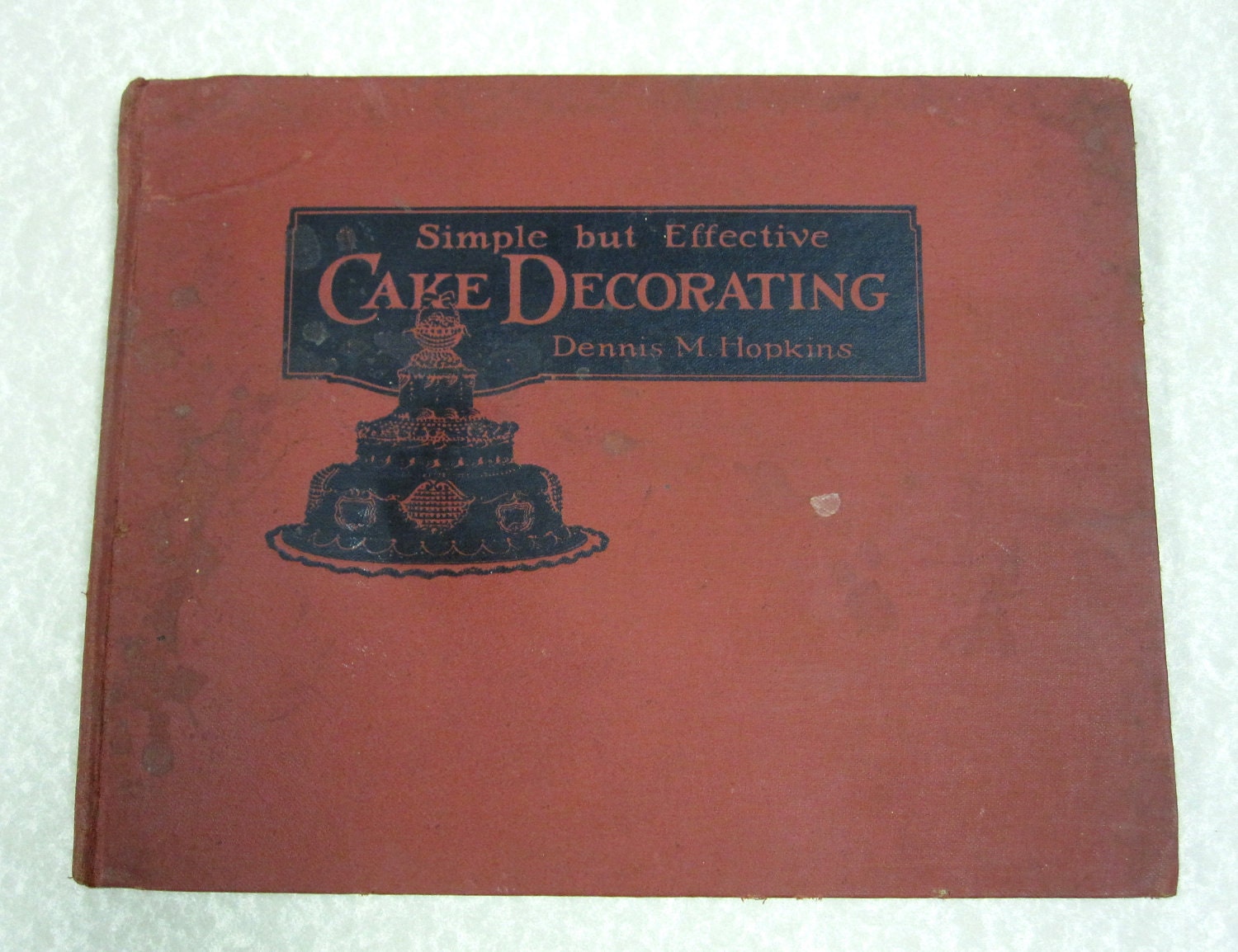 Antique Cake Decorating Book Vintage Cookbook Baking Recipes for Wedding