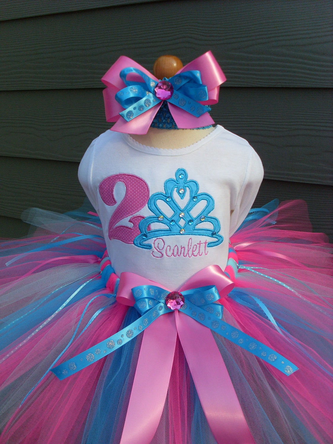 If The Crown Fits Birthday Princess Tutu Set-pink, birthday, tutu, set, personalized, fairy