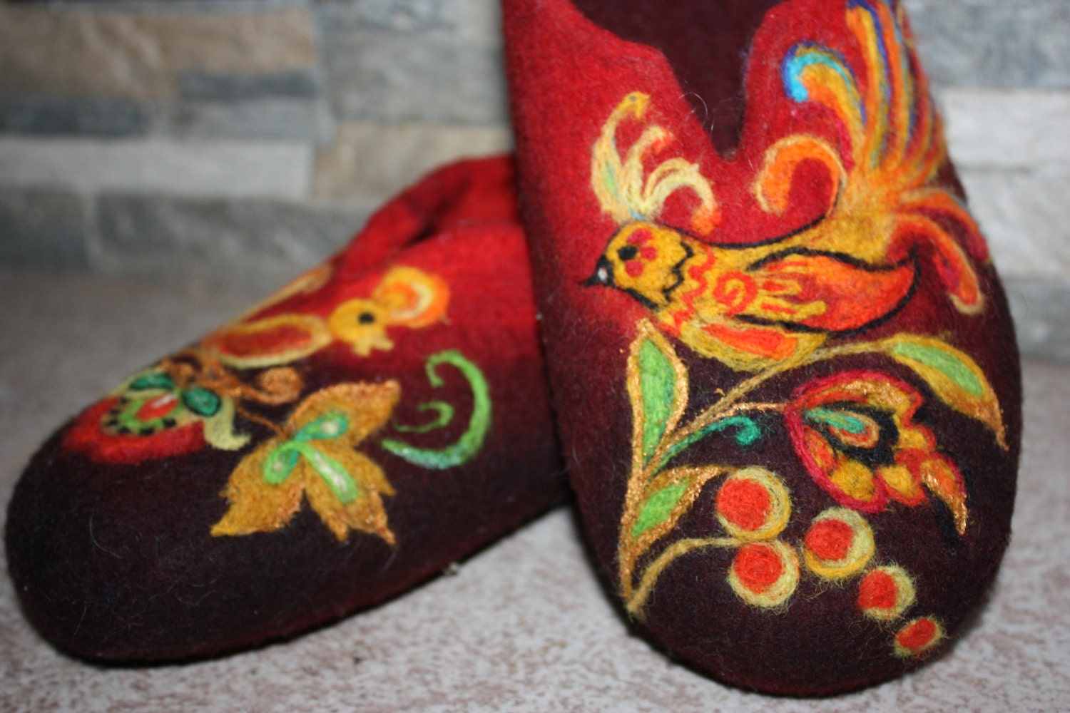 Felted Slippers- Fairy Tale