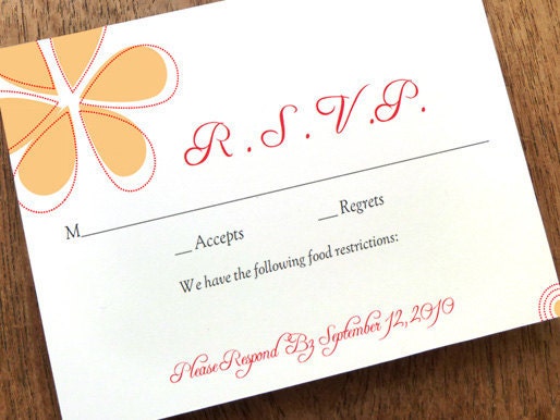 Printable Wedding Response Card Mumbai