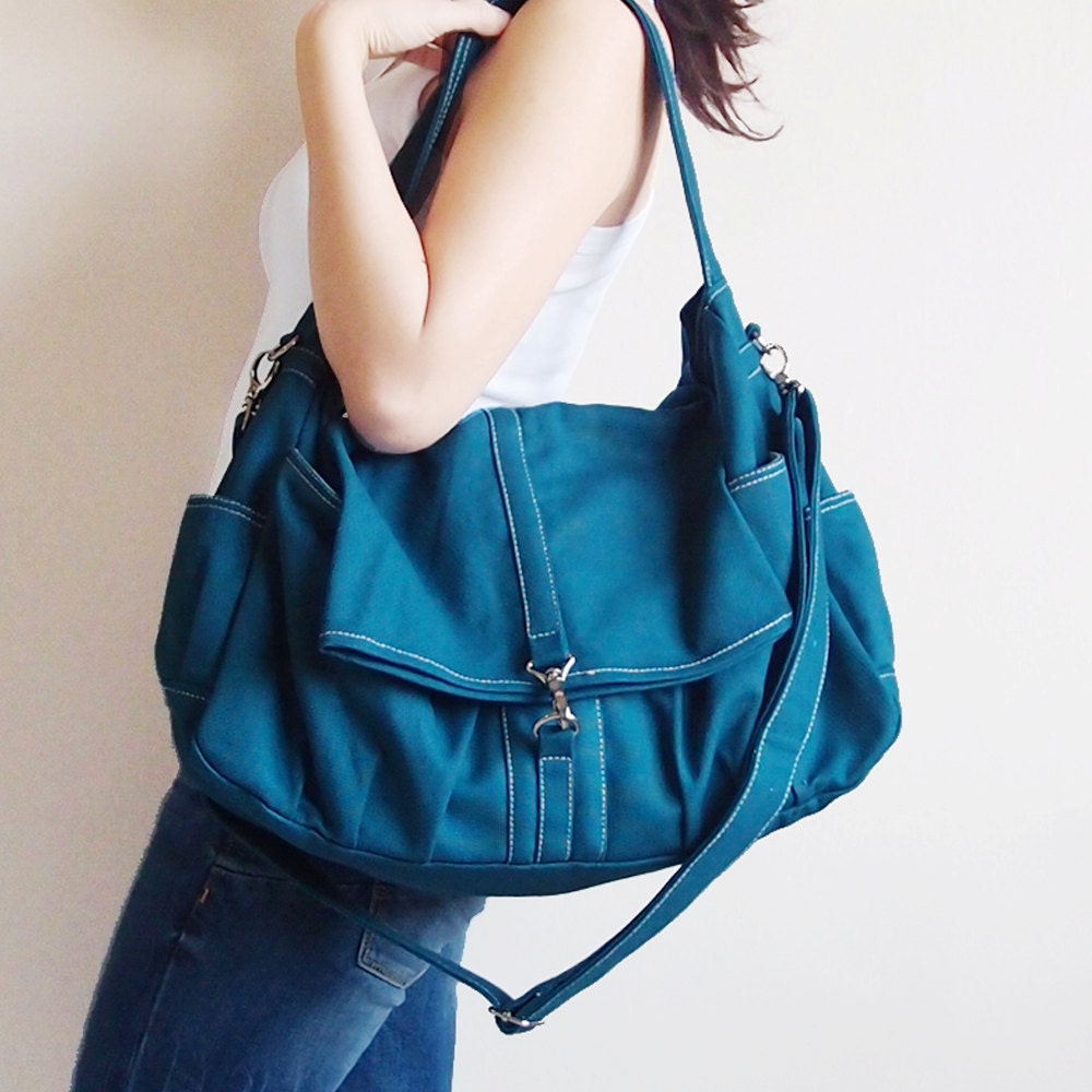 KINIES CLASSIC in Dark Teal - Single Strap Shoulder bag / CrossBody Messenger