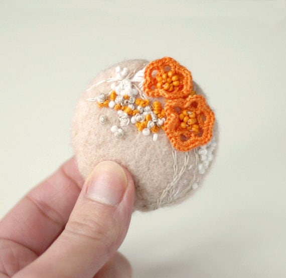 embroidery crochet fiber art