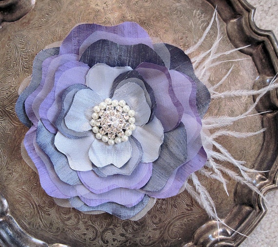 Beauty Luxe flower sash or brooch You CHOOSE The Color
