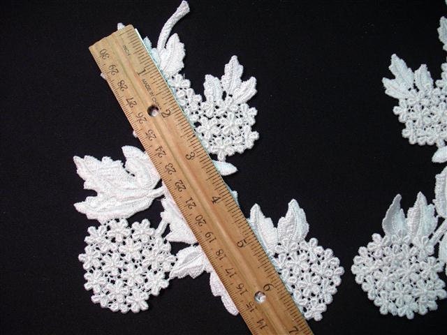Grab Em By The Collar - Vintage Lace Hydrangia Collar Applique - White - (13)