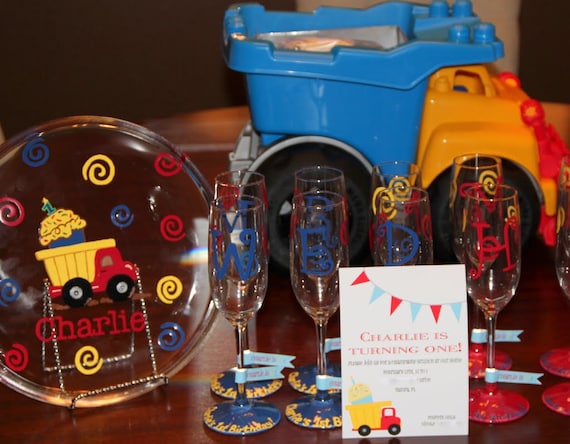 PRINTABLE PARTY COLLECTION -- Dump Truck Party Collection -- Mirabelle Creations