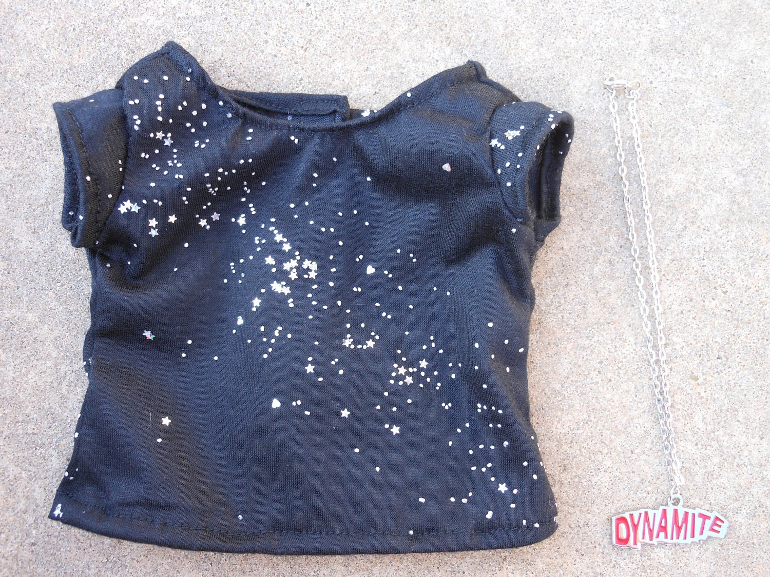 Starry Nights Tee and Dynamite Necklace for American Girl Dolls