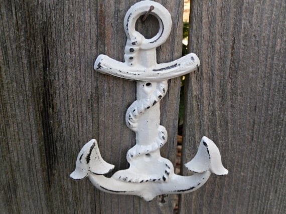 Ship Anchor Wall Hook /Nautical Cast Iron Hook / Coastal Decor /Metal wall hook /Bathroom hook / Fixture