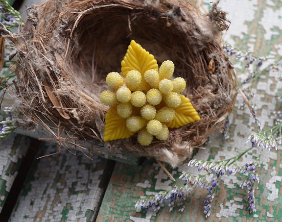 Cocktail Ring Repurposed - Canary Bloom
