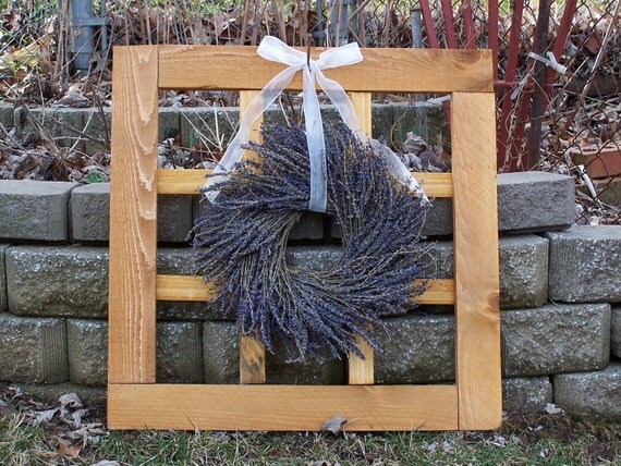 THANK YOU SALE Lavender Rustic Wedding WreathSummer Door WreathRustic