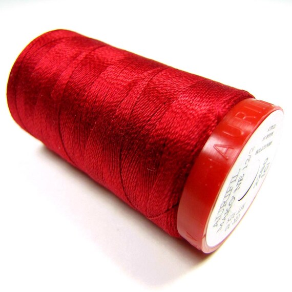 Aurifil Thread 2260 Bright Redwork 12 Wt. Cotton Mako