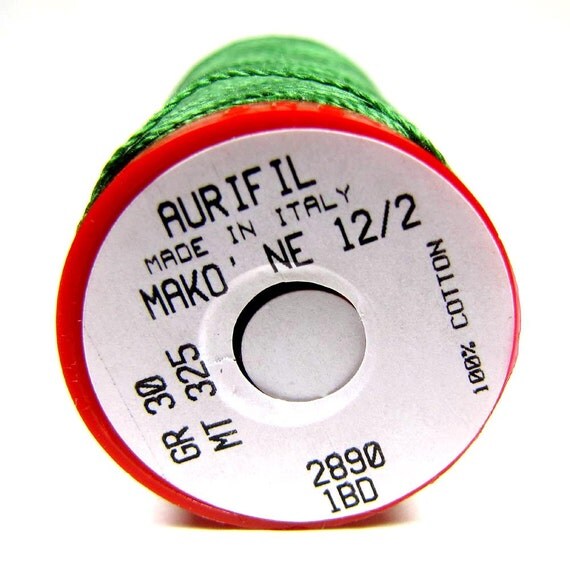 Aurifil Thread Cotton Mako 12 Wt. Medium Green 2890