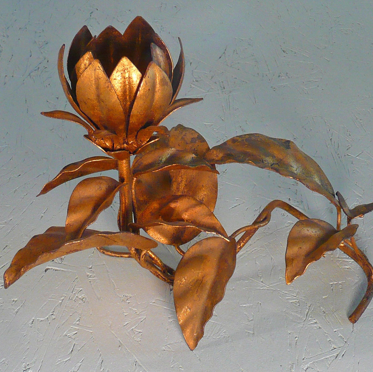 Gilded Candle Holder - Italian Architectural Salvage