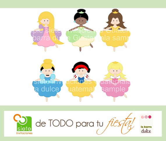 Princess Fairy tale  Ballerina PRINTABLE mirror invitation PERSONALIZED