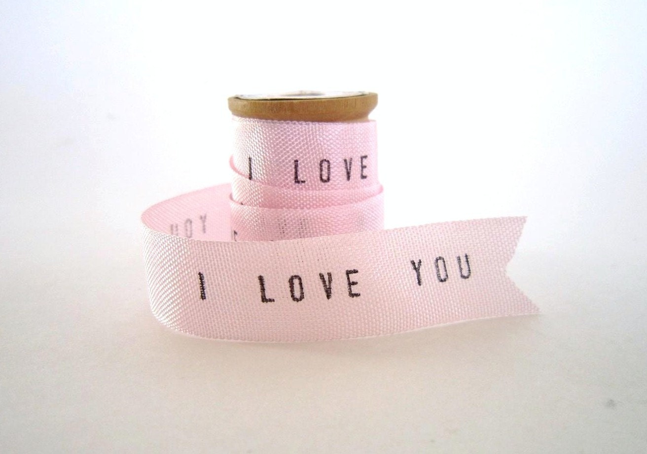 Personalized Ribbon 4 YARDS i love you ribbon personalized wedding gifts wedding decor wedding favors mothers day gifts