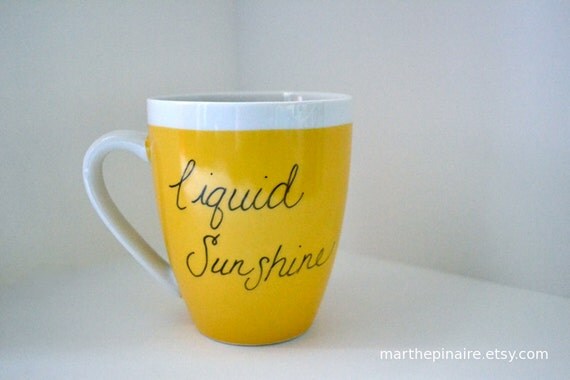 liquid sunshine hand painted yellow mug 2.0 - marthepinaire liquid sunshine hand painted yellow mug 2.0 - marthepinaire