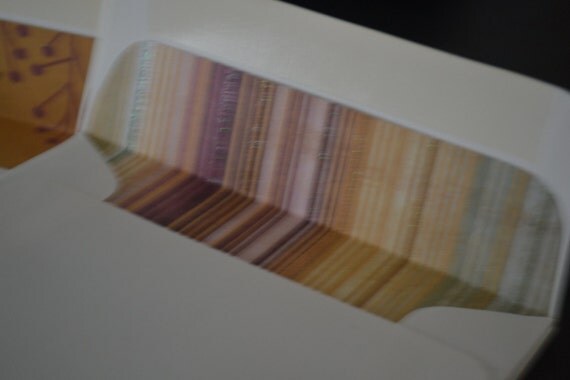 Custom Listing for Kimberly-- Lined Envelopes, Custom set of 50, 5" by 5" square, Save the date wedding