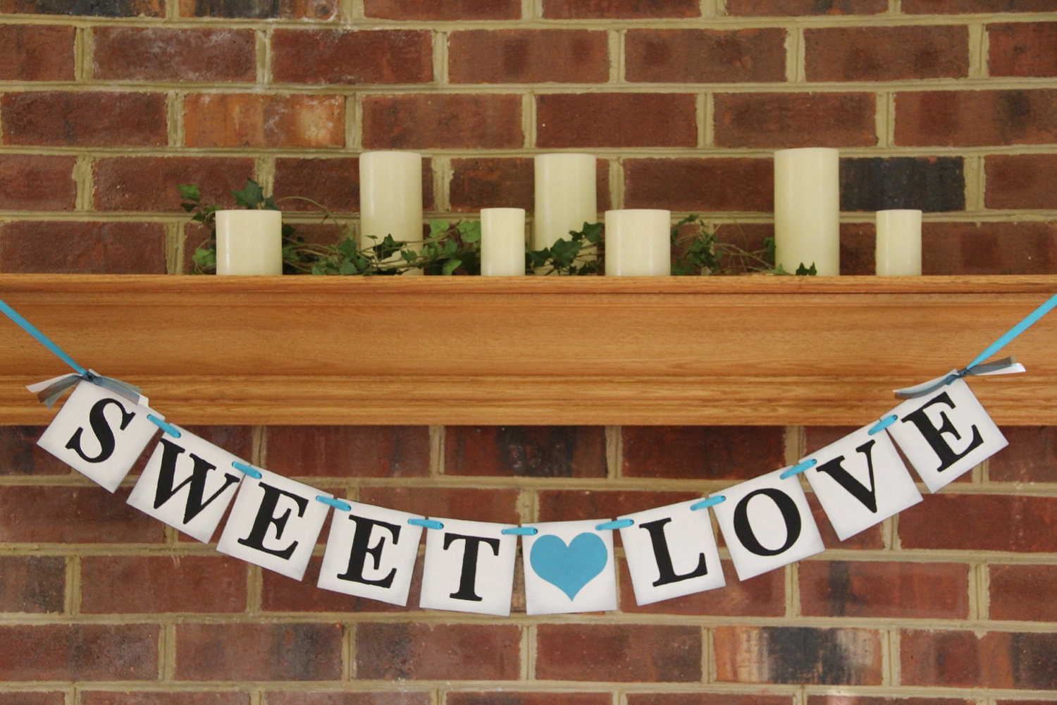 Sweet Love Wedding Reception Banner Photo Prop From BannerBash