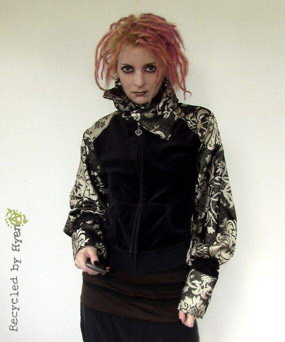 Myriapode  Recycled Brocade and Velvet Jacket by Hyena on Etsy from etsy.com
