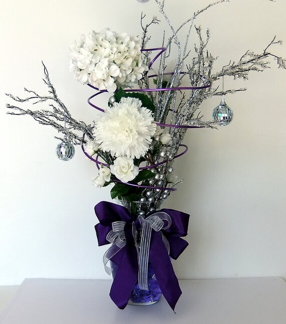 Reserved Listing for Margaret D - Crystal Moon Floral Arrangement