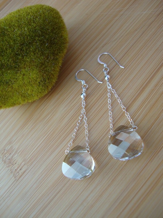 Silver Shade Drop Earrings Preview 3