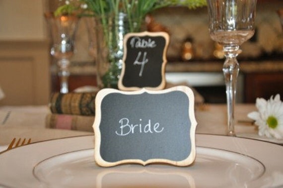 Elegant Wedding Chalkboard Table Frames AUDREY style Place Settings Sign
