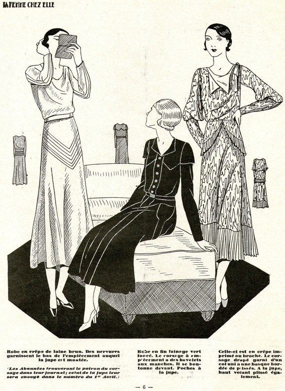 1930s Women's Magazine La Femme Chez Elle 1 March 1932