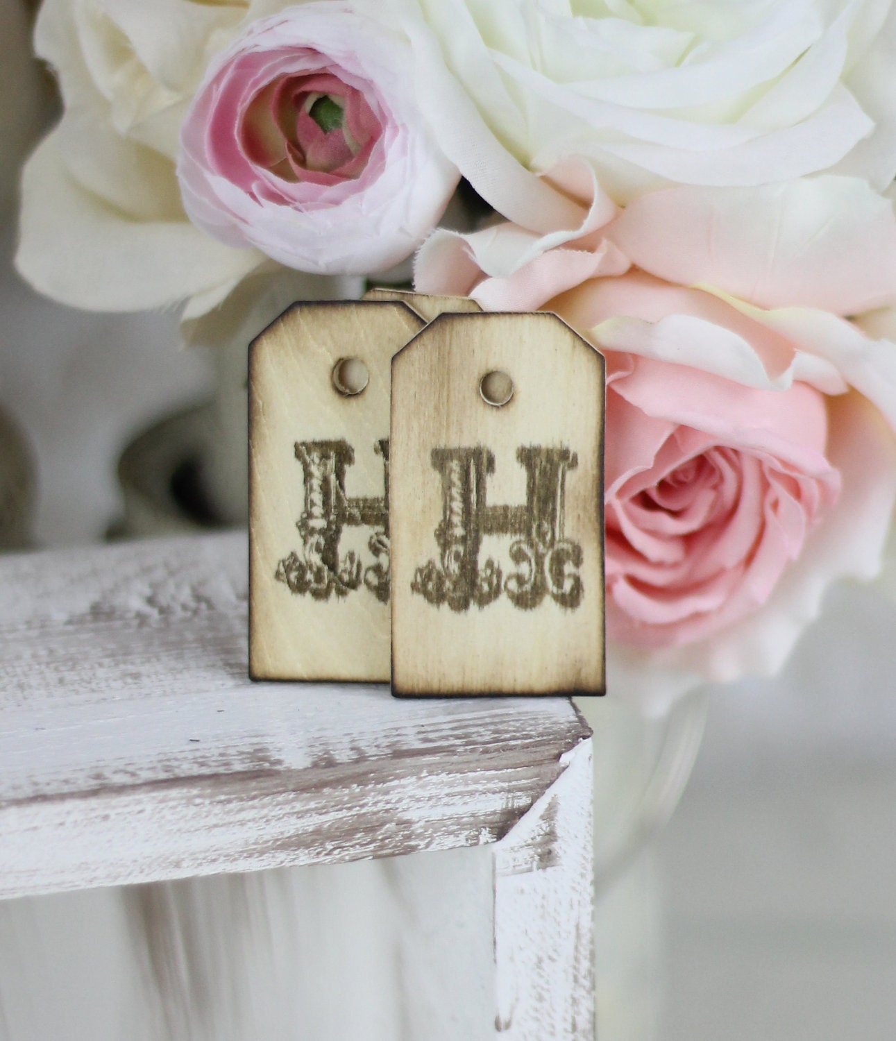 Personalized Rustic Wedding Favor Tags Shabby Chic Decor SET of 100